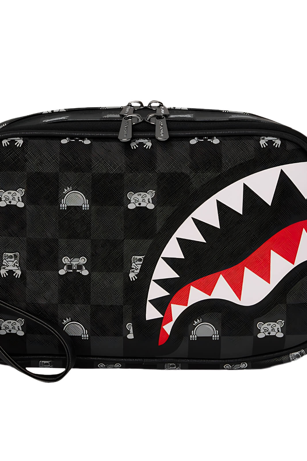 Sprayground Beauty Case Gray Peeking Check