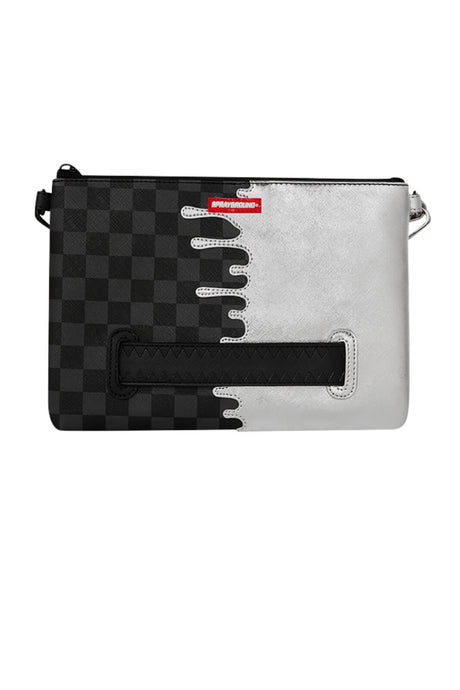Sprayground Pochette Silver Side Drip Crossover Clutch