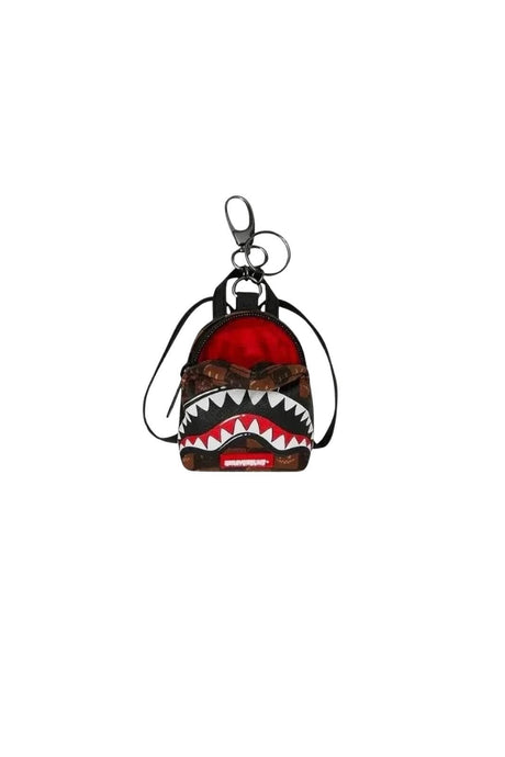 Sprayground Portachiavi Bubble Brown Check Keychain
