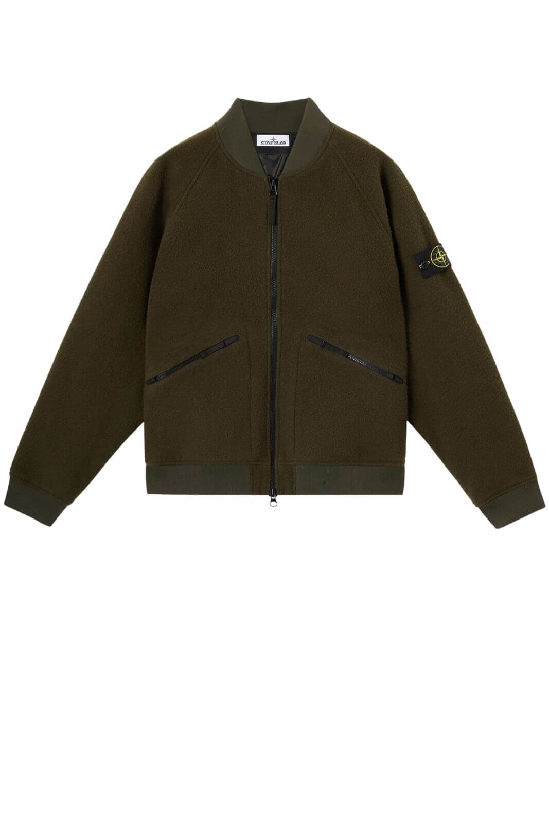 Stone Island giubbotto uomo in panno ratinato