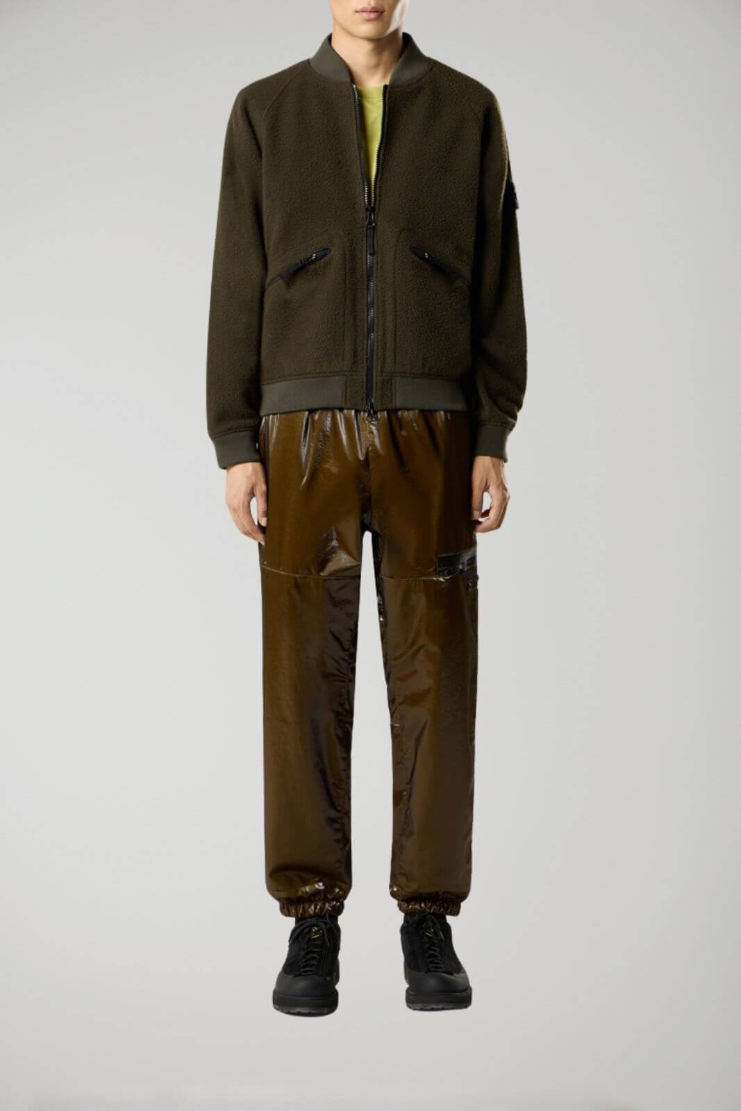 Stone Island giubbotto uomo in panno ratinato