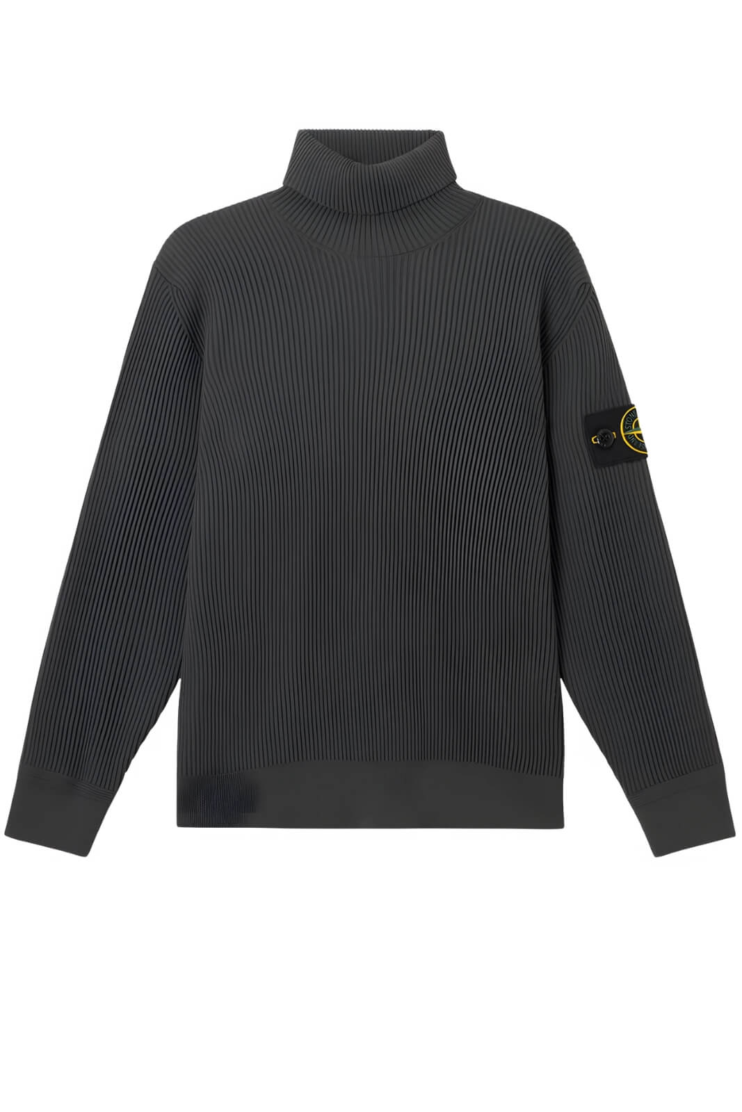 Jersey de cuello alto para hombre de Stone Island, de lana RWS con canalé completo