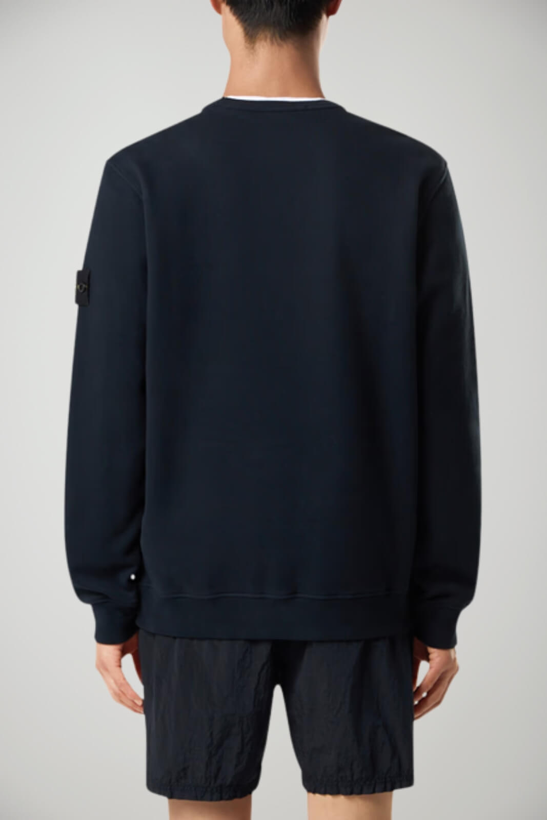 Stone Island felpa uomo BRUSHED ORGANIC COTTON FLEECE