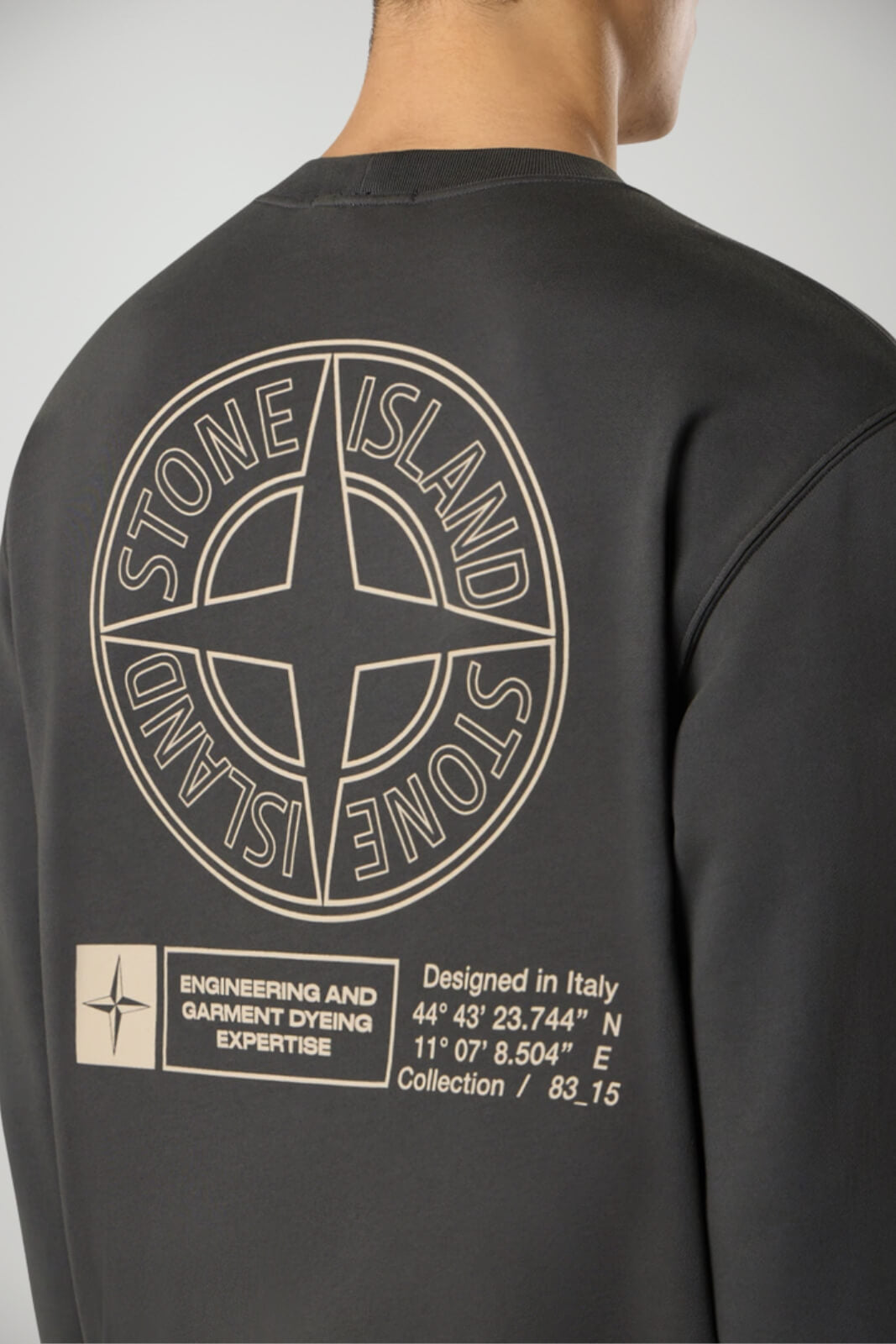 Stone Island felpa uomo COTTON FLEECE