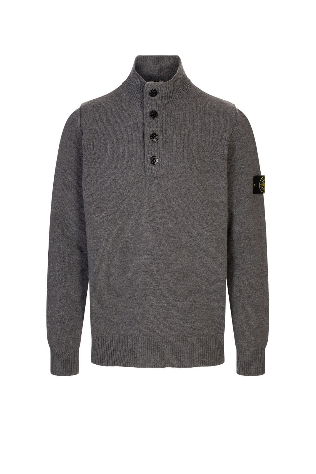 Maglia da uomo Stone Island in misto lana a collo alto fronte