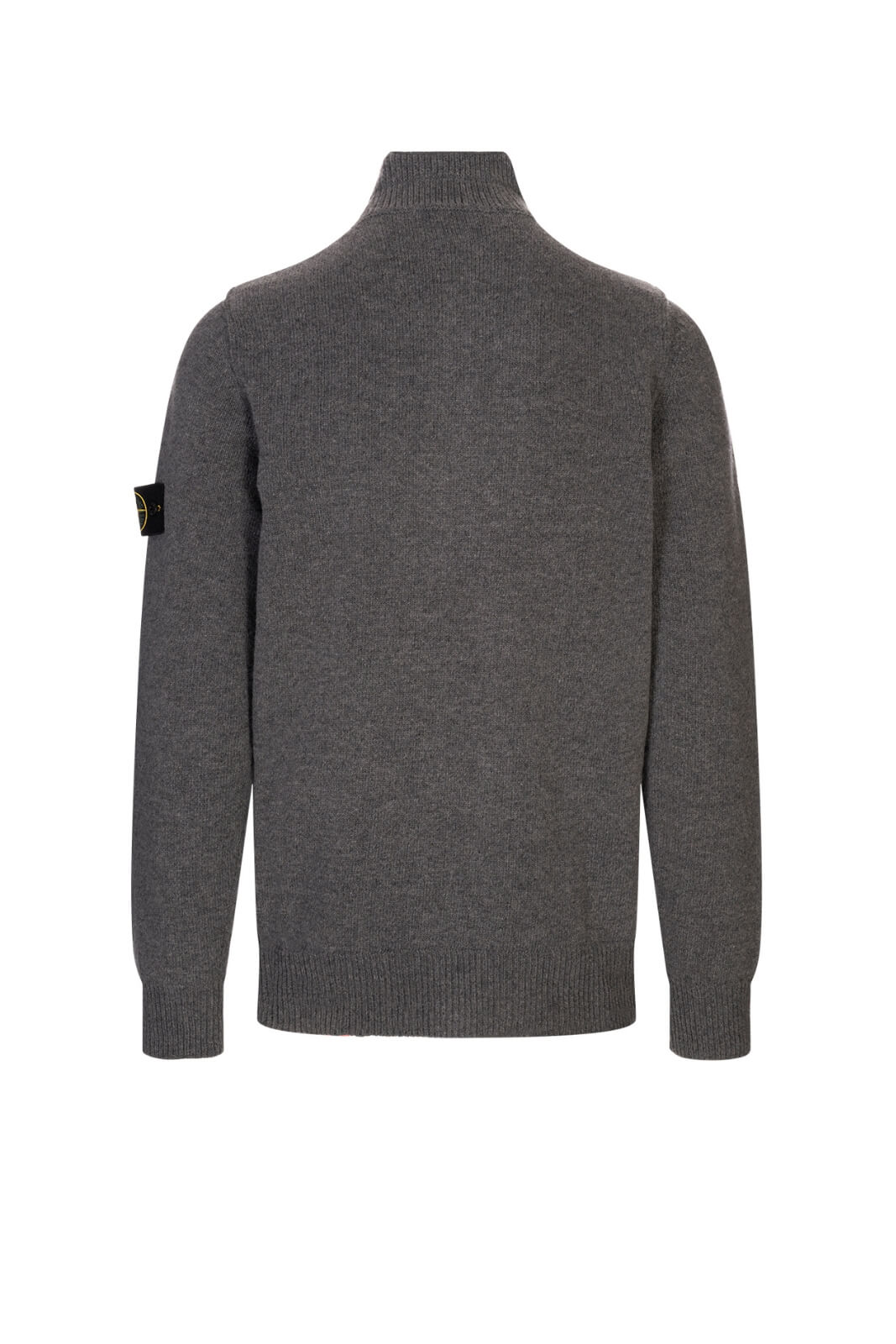 Maglia da uomo Stone Island in misto lana a collo alto retro