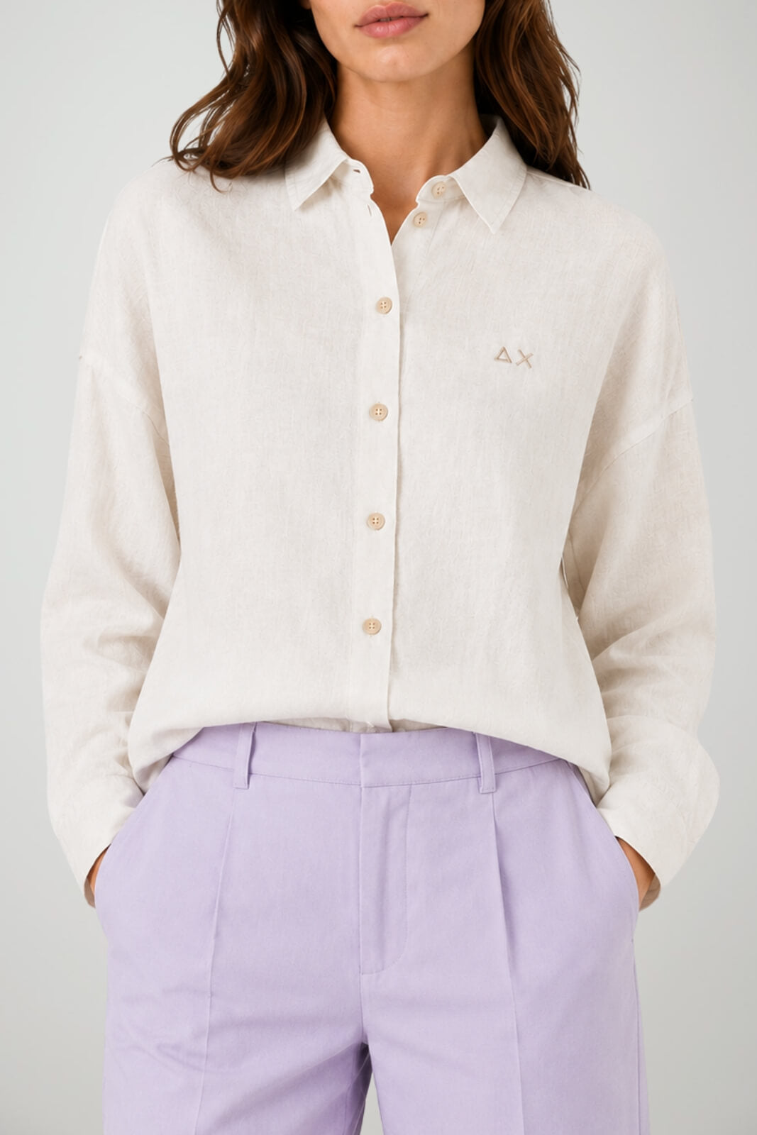 Sun68 Camicia Donna in Piquet