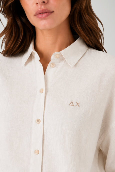 Sun68 Camicia Donna in Piquet
