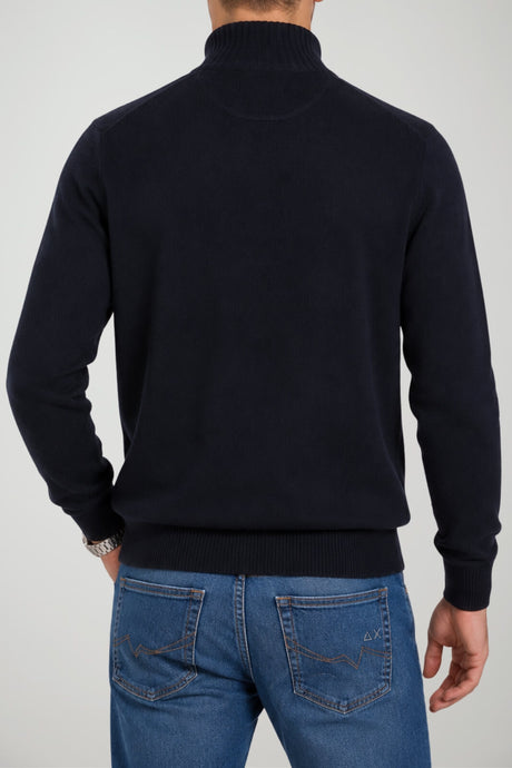 Sun68 Cardigan Uomo Zipper in Misto Lana Merino e Cashmere