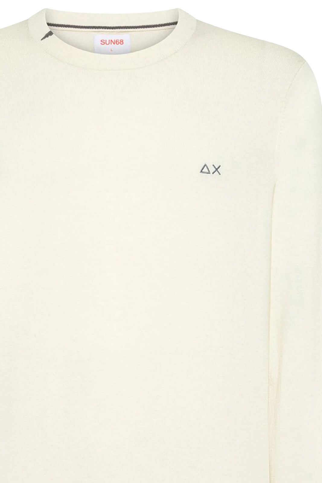 Sun68 Maglia Uomo Girocollo in Misto Lana Merino e Cotone