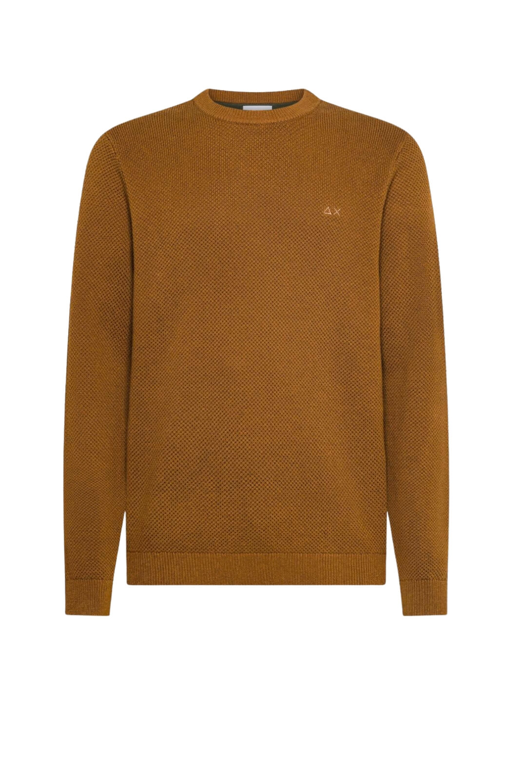 Sun68 Maglia Uomo Punto Riso in Misto Lana Merino e Cotone