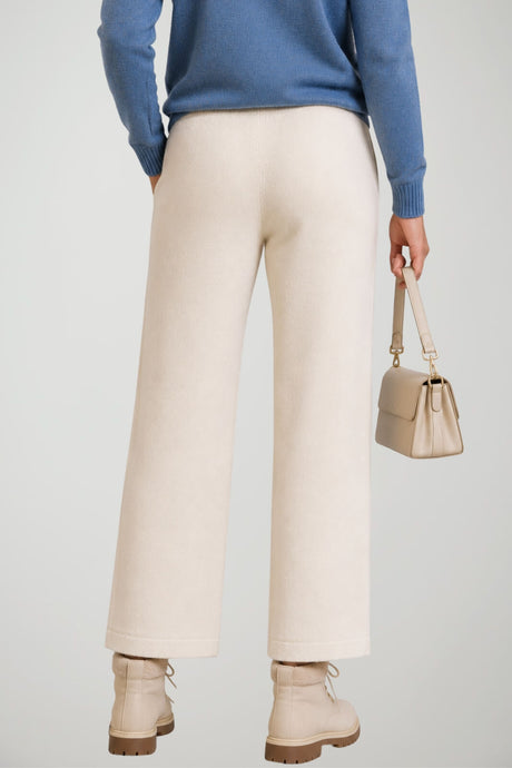 Sun68 Pantaloni Donna in Filo a Palazzo con Lana Merino e Cashmere