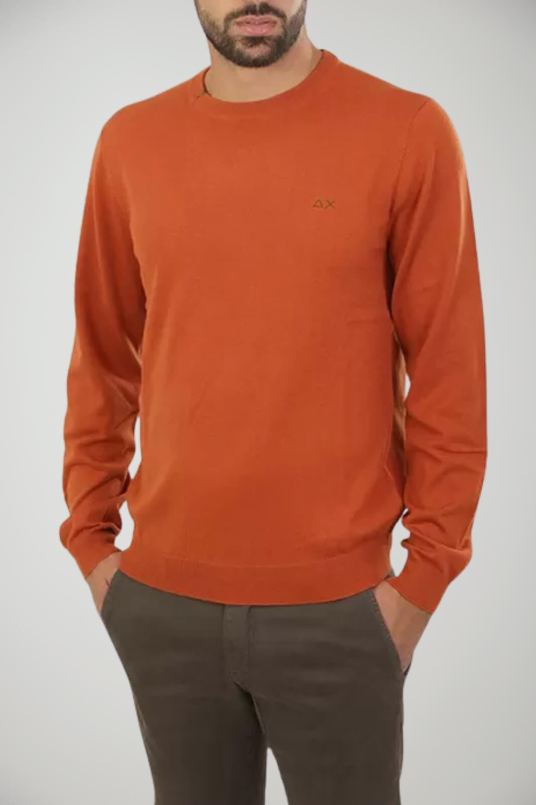 Maglia in misto lana da Uomo Sun68 fronte 1