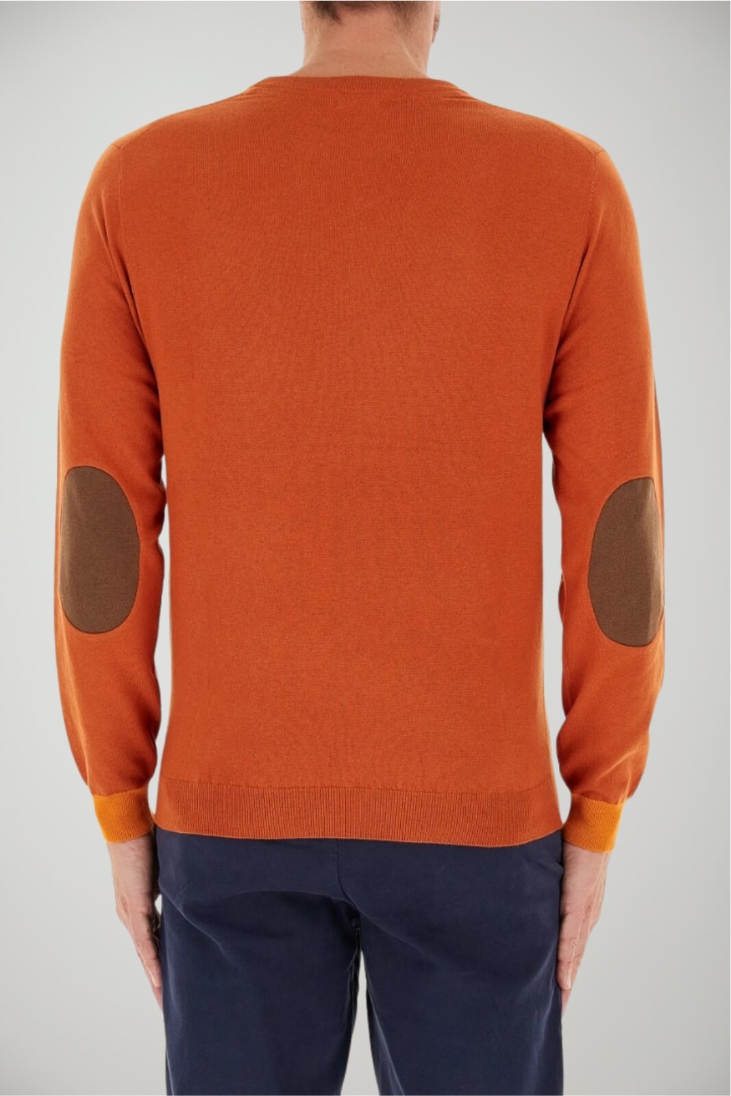 Maglia uomo in misto lana Sun 68 con toppe