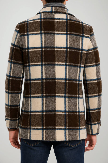 Surplus Wardrobe Cappotto Uomo doppiopetto check