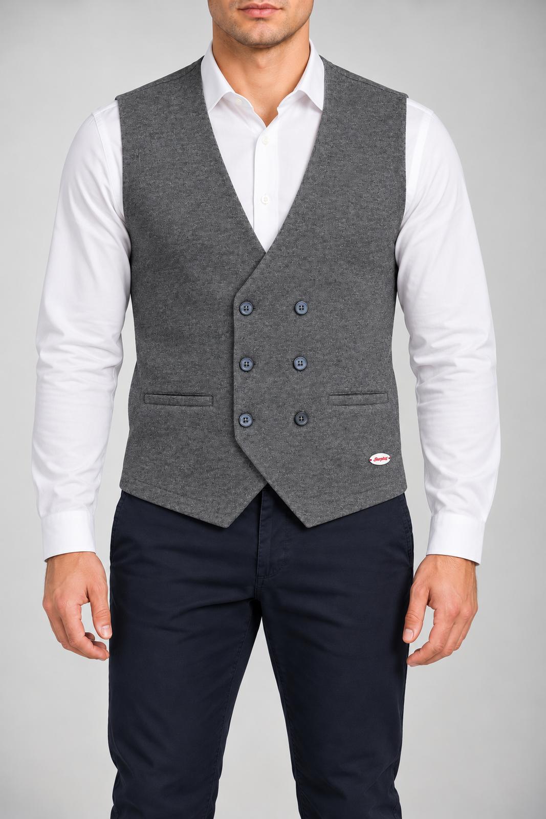 Surplus Wardrobe Gilet Uomo doppiopetto