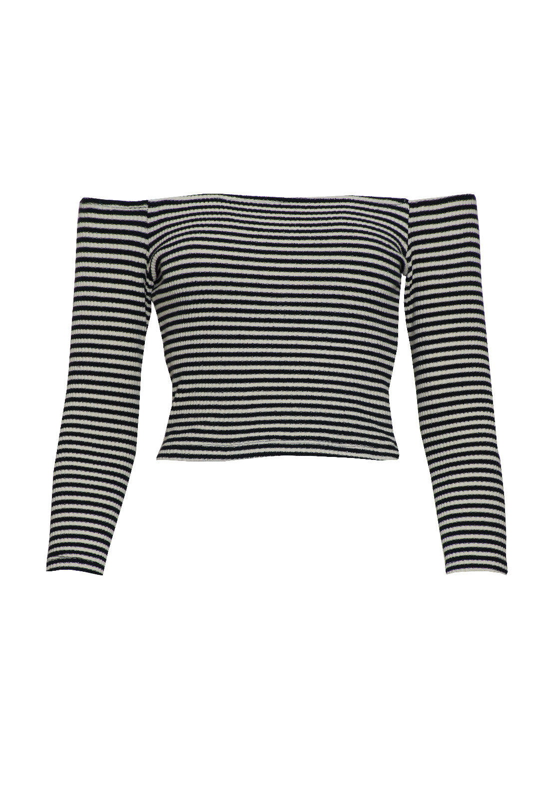 Please Women's Striped Boat Neck Sweater