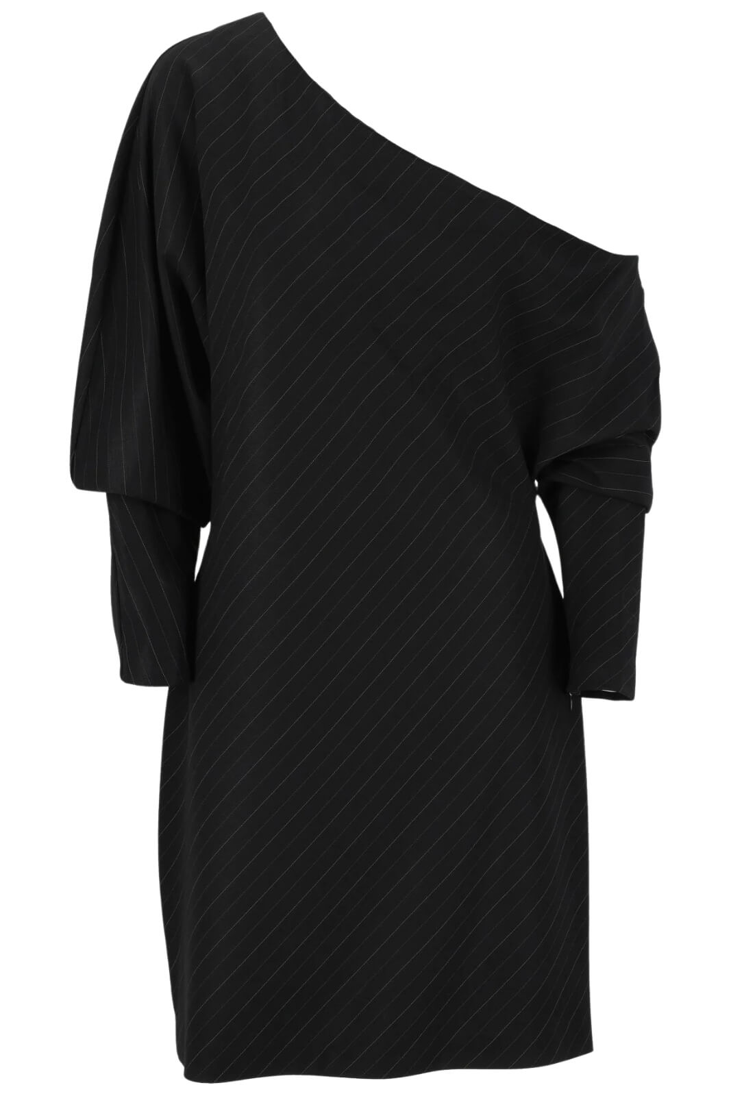 Vestido de mujer Vicolo de un solo hombro con estampado de raya diplomática
