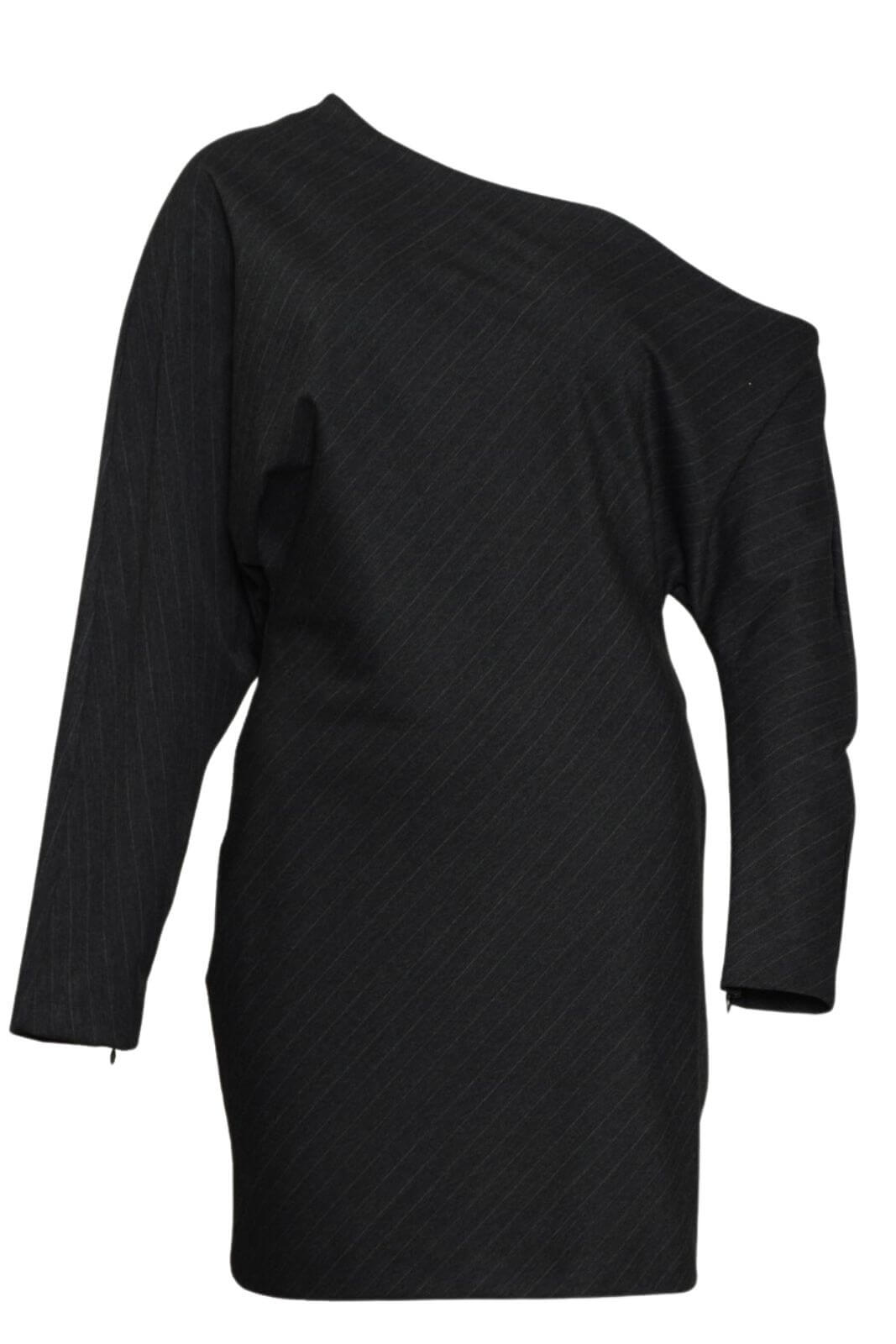 Vestido de raya diplomática con un solo hombro para mujer de Vicolo