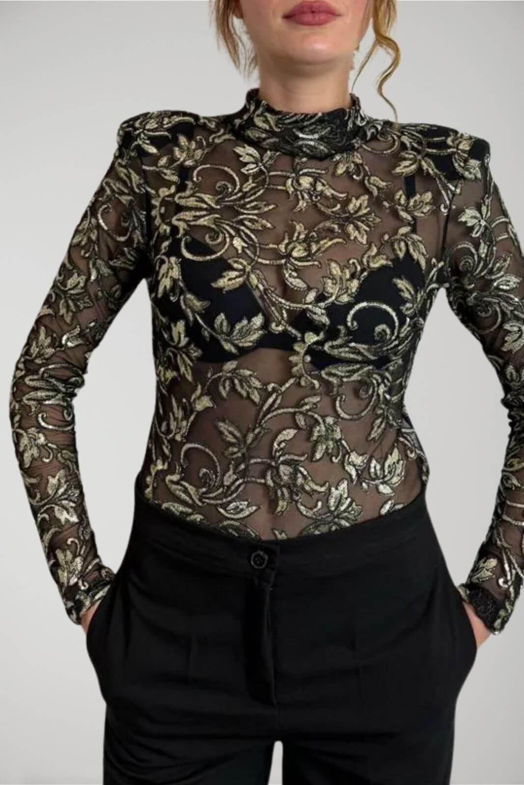 Vicolo women's bodysuit with sequins