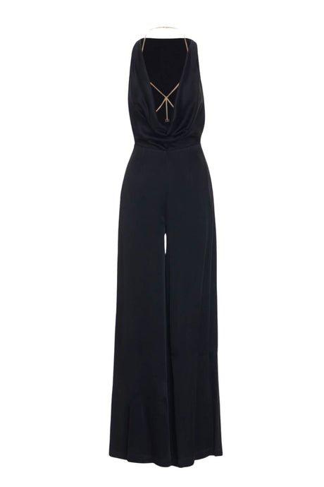 Elisabetta Franchi Women's Jumpsuit with Logo Chain