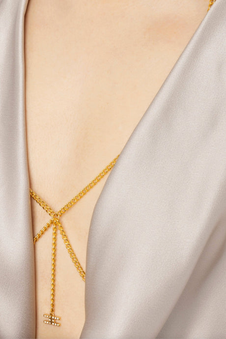 Elisabetta Franchi Women's Jumpsuit with Logo Chain