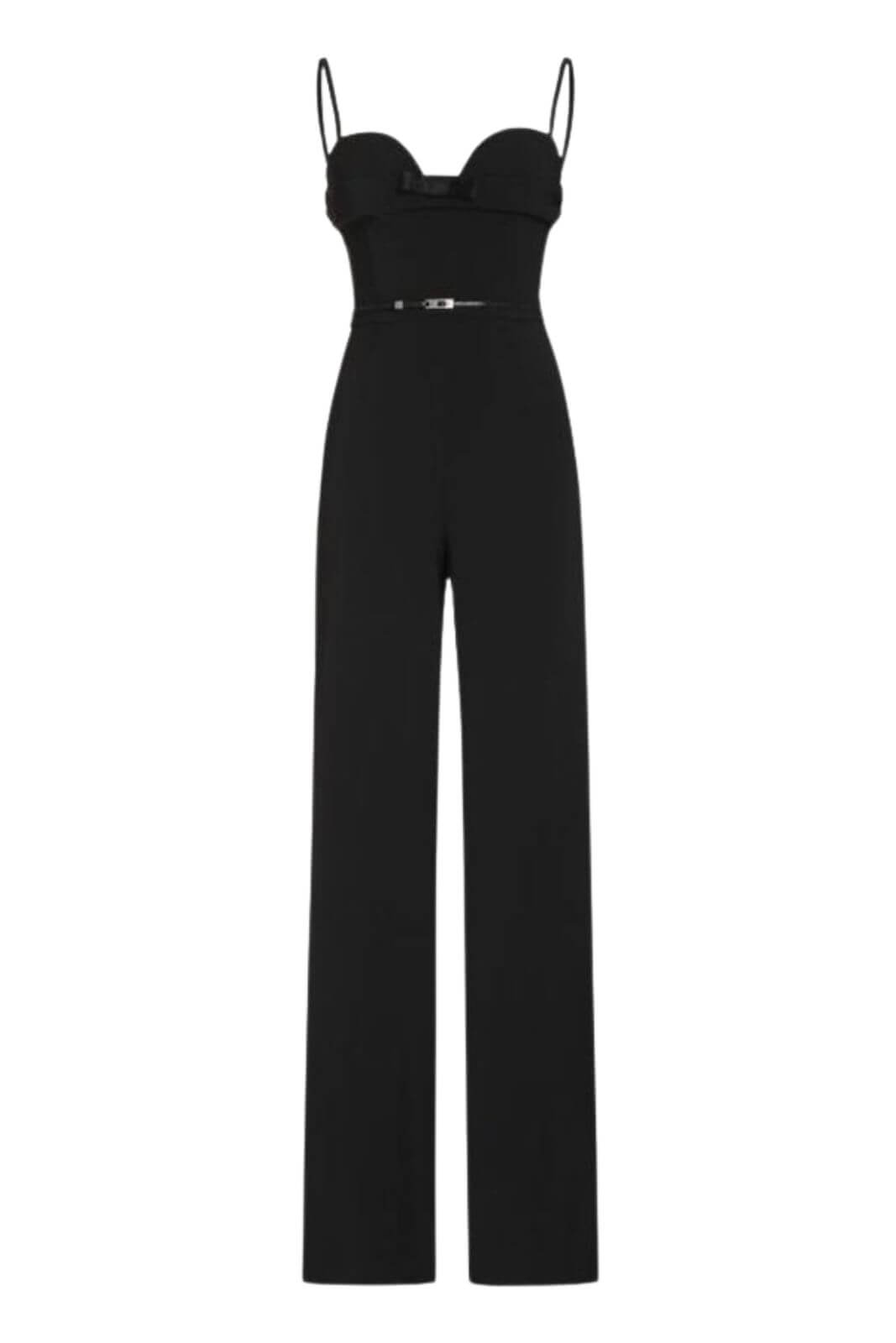Jumpsuit Tutina Nera Raso Elisabetta Franchi Women's Jumpsuit