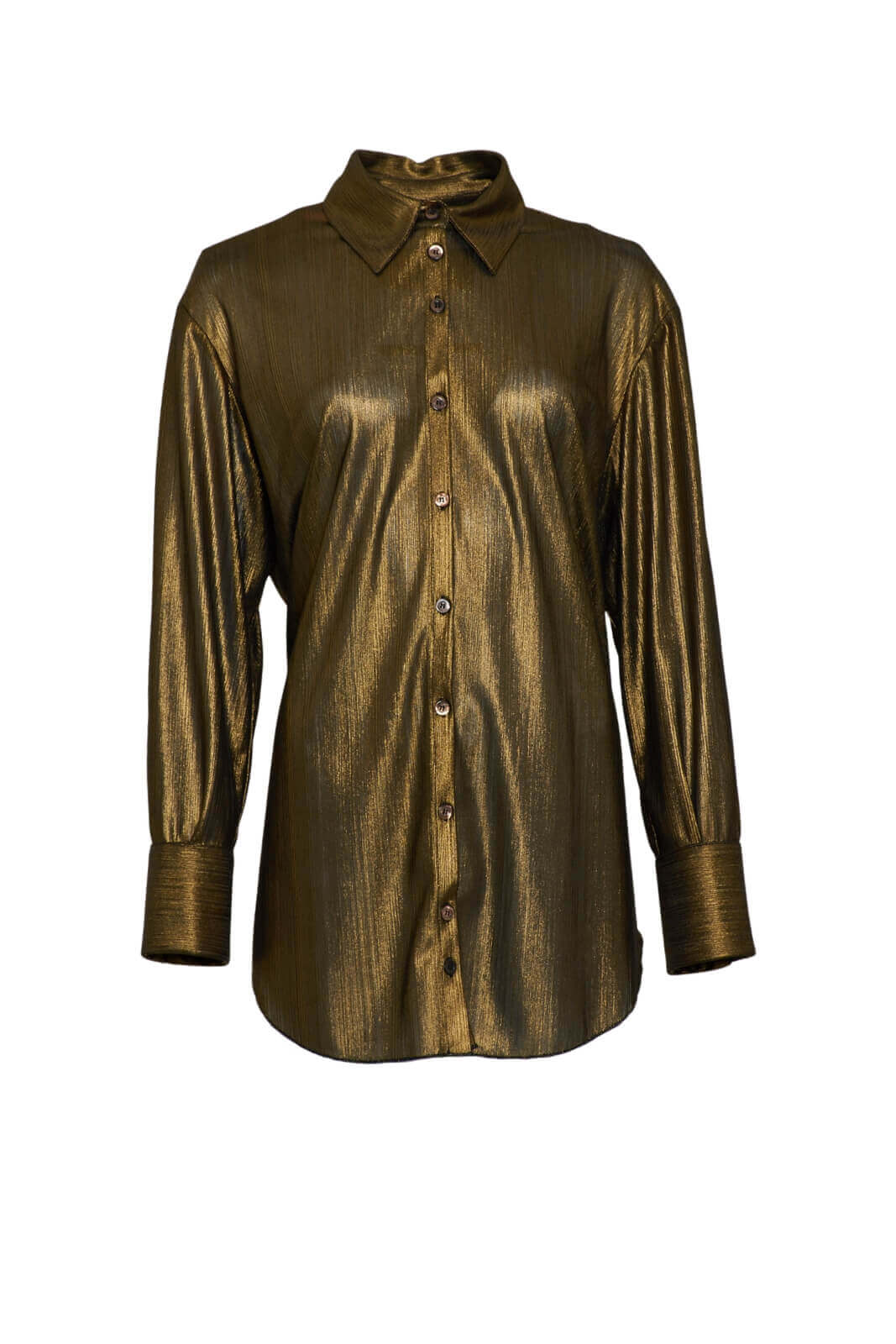 Camicia donna in lamè Tadashi fronte