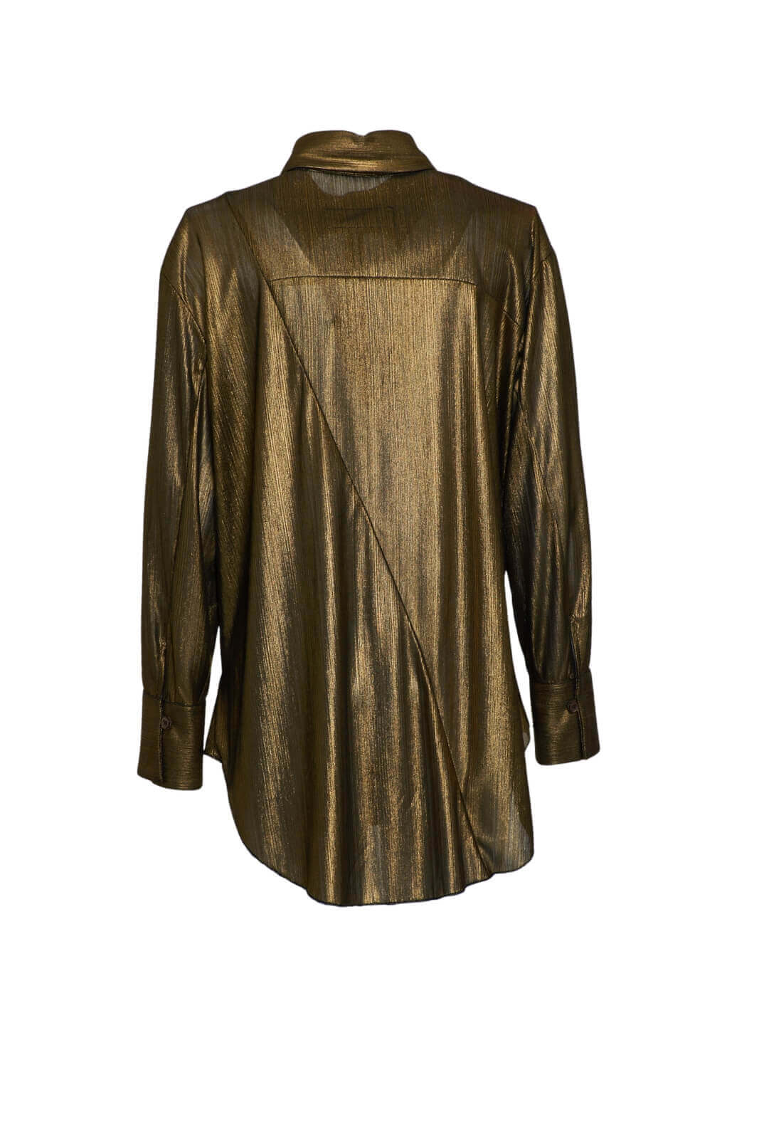 Camicia donna in lamè Tadashi retro