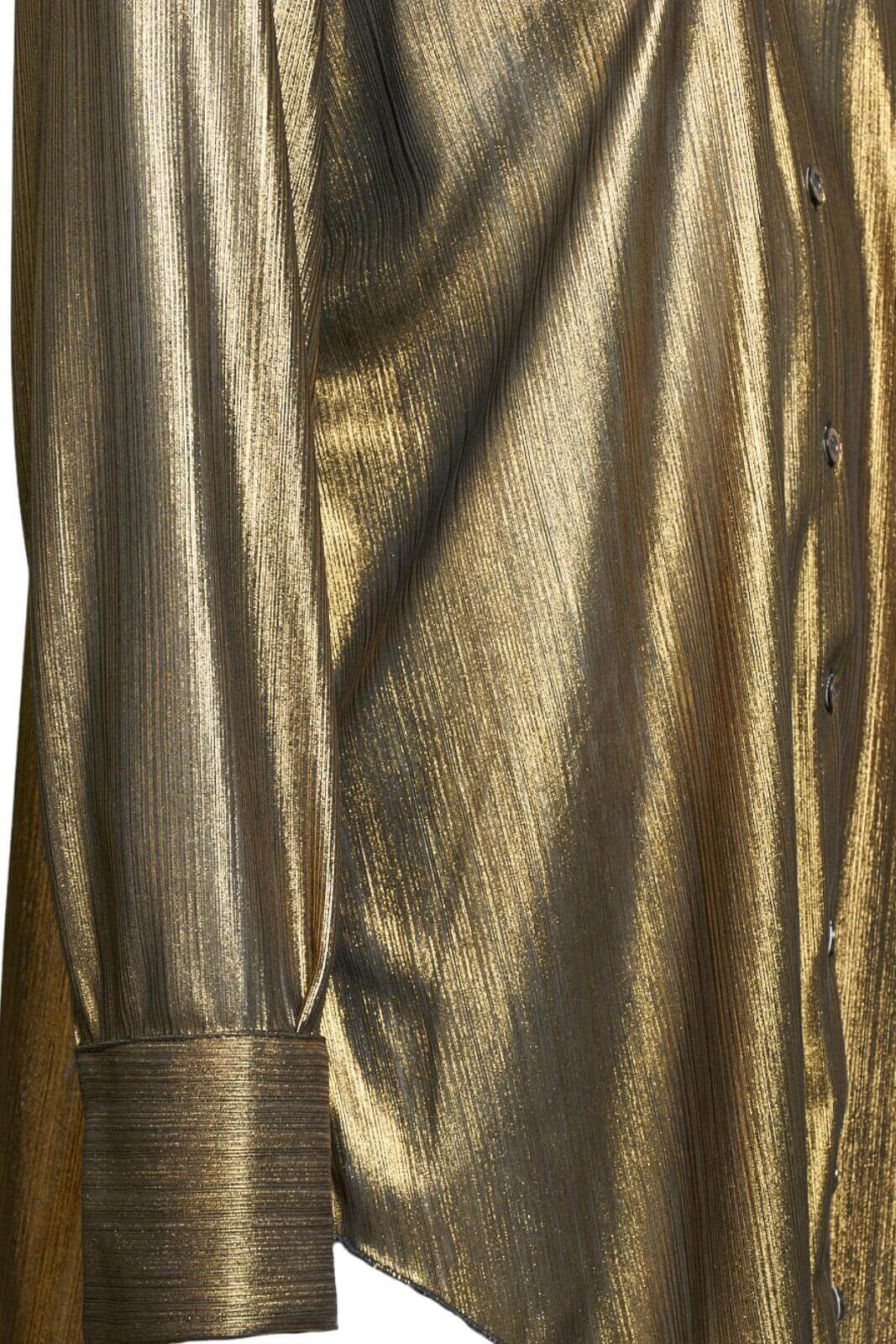 Camicia donna in lamè Tadashi dettaglio