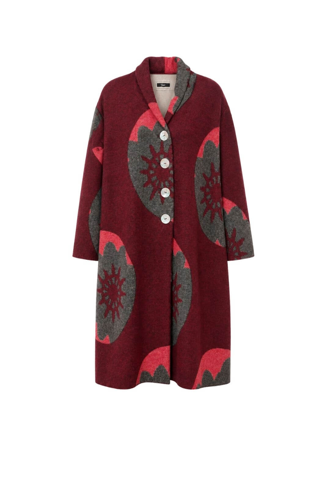Tadashi Cappotto Donna lungo in fantasia multicolore