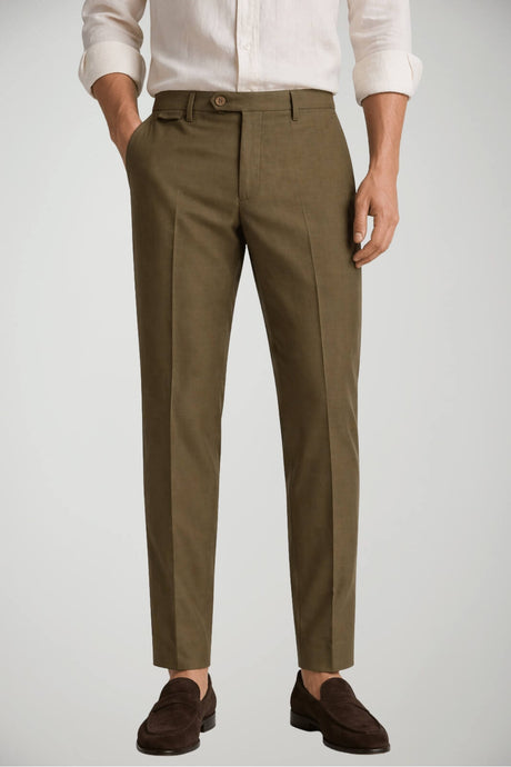Pantaloni da uomo Tagliatore color tabacco