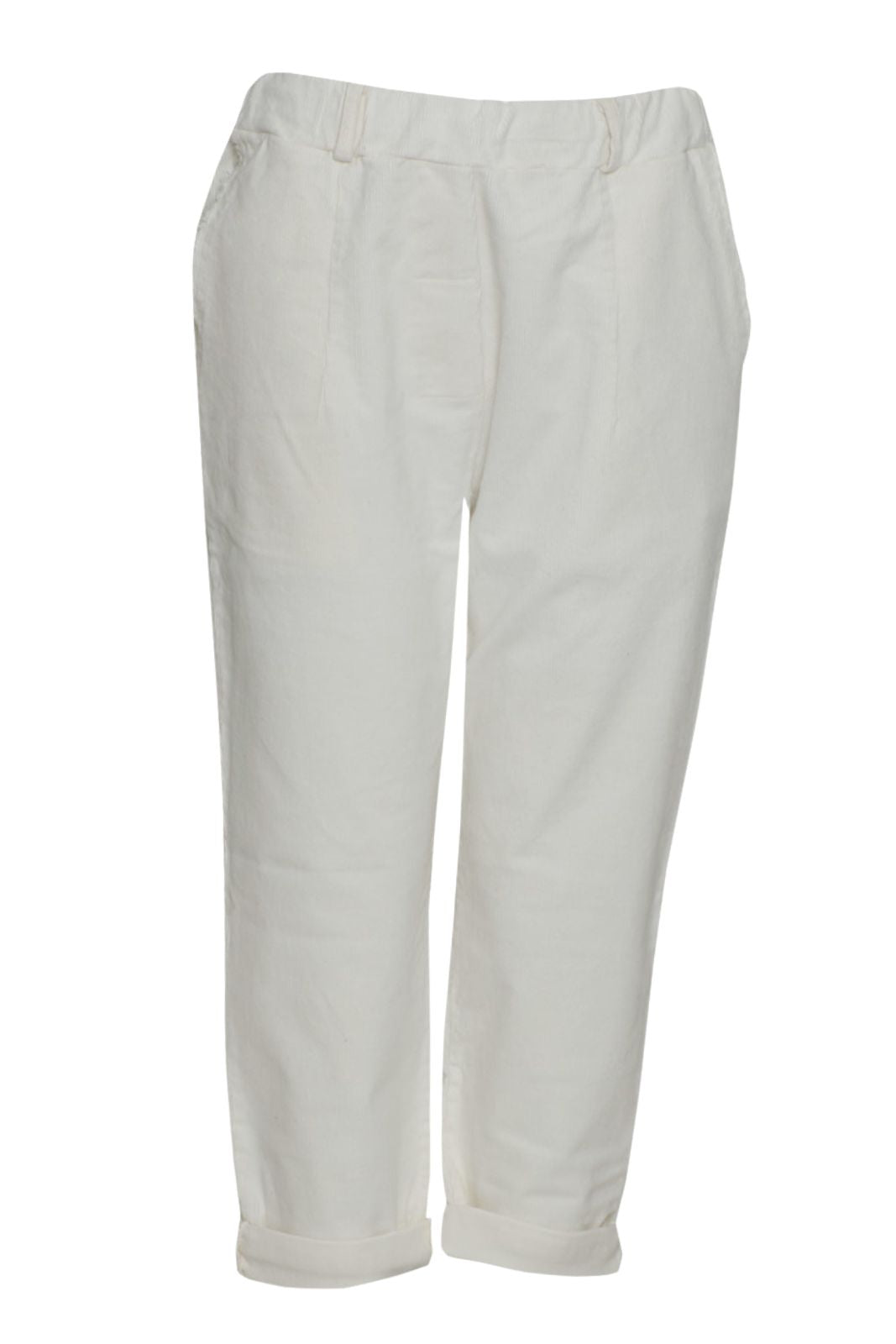 Tensione In Pantaloni Donna in velluto con tasche sfrangiate