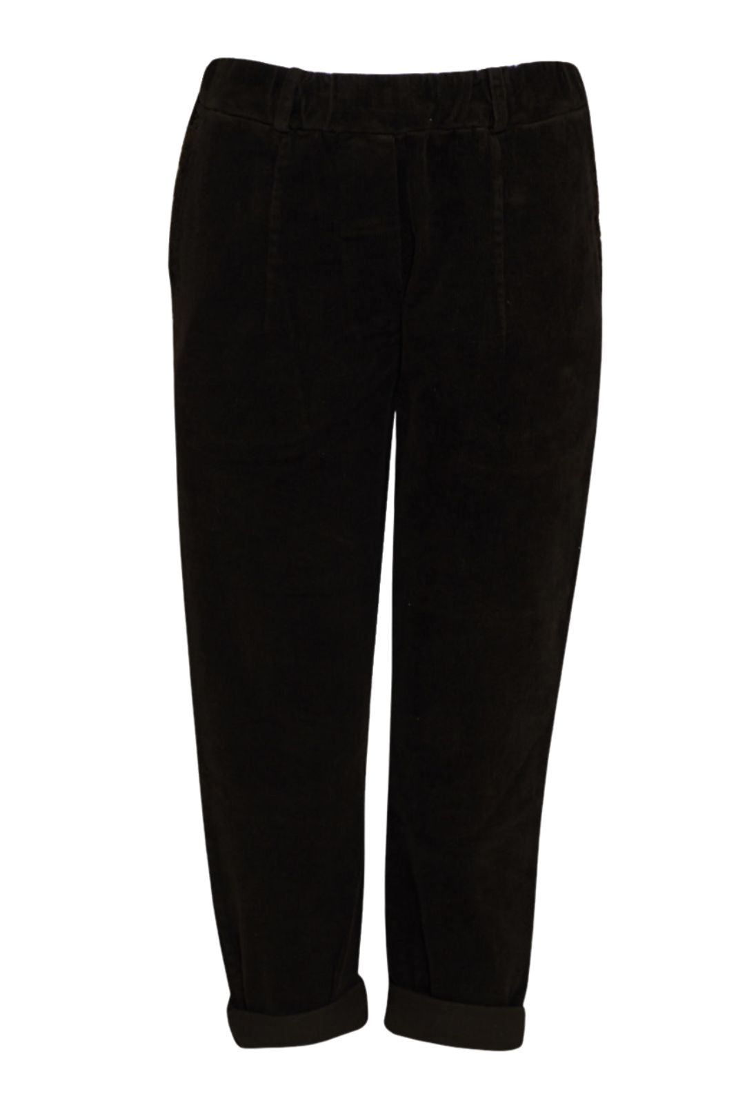 Tensione In Pantaloni Donna in velluto con tasche sfrangiate