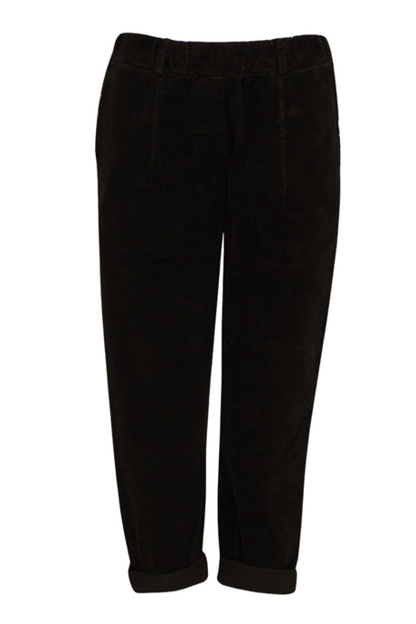 Tensione In Pantaloni Donna in velluto con tasche sfrangiate