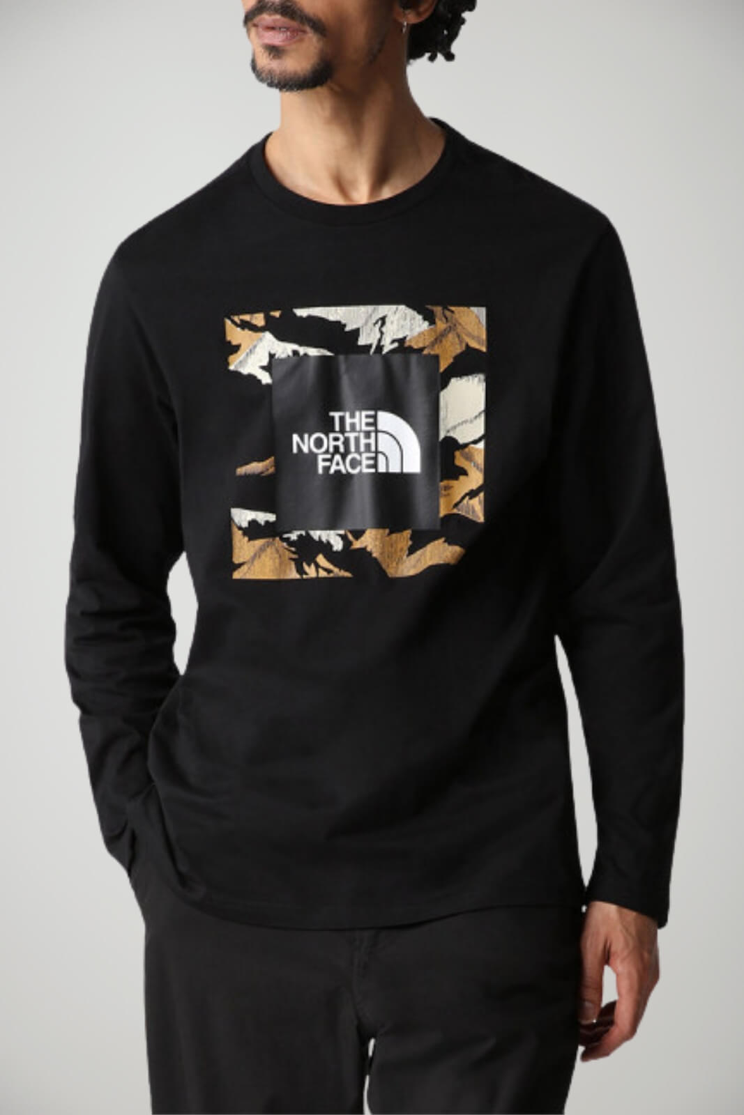 T-shirt da uomo The North Face con stampa centrale fronte 1