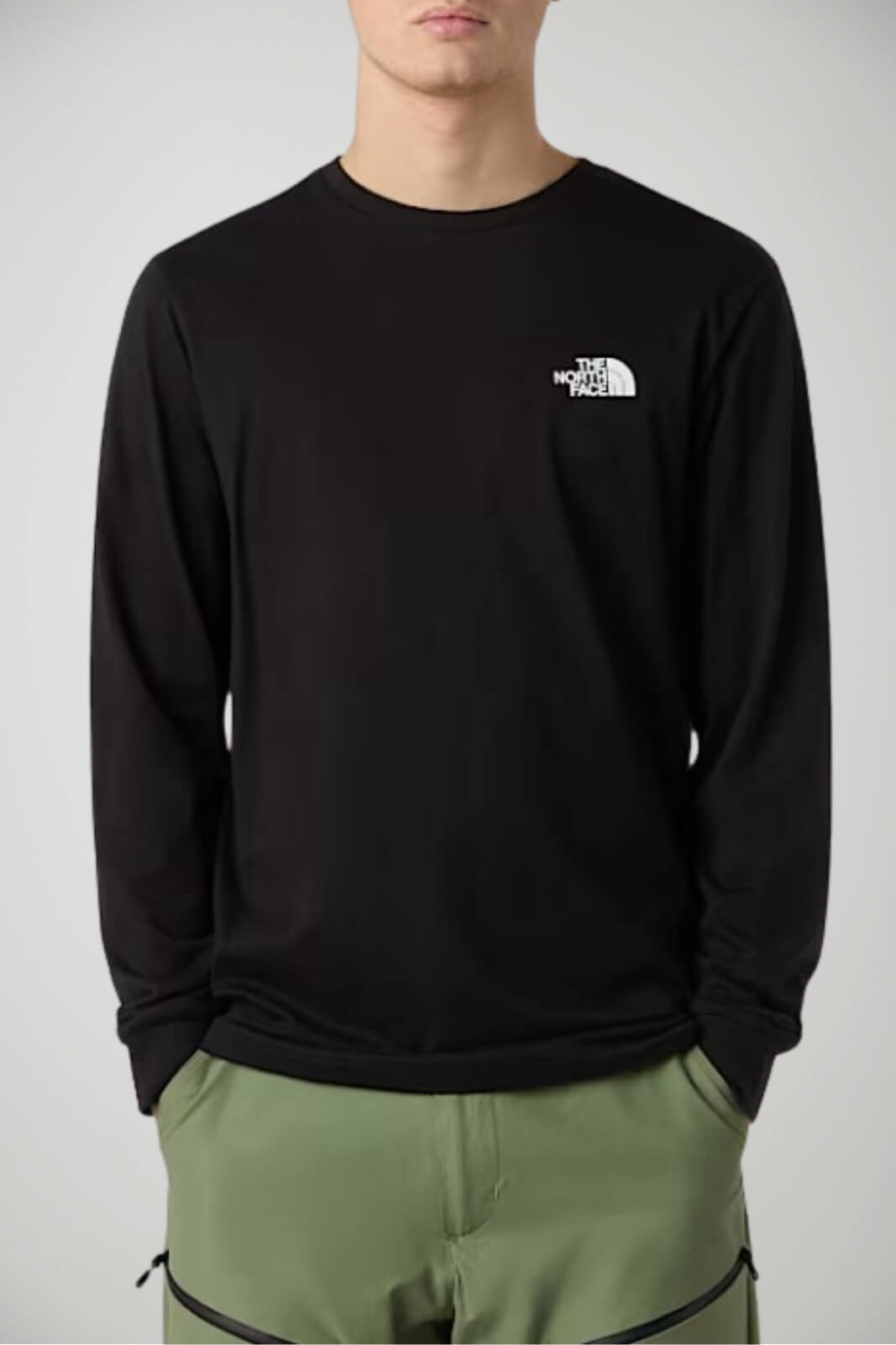 T-Shirt da uomo The North Face maniche lunghe con stampe fronte 1