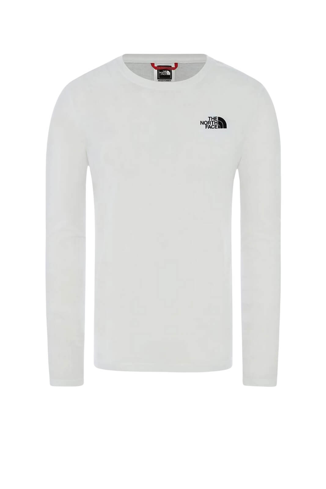 T-shirt da uomo The North Face red box a maniche lunghe fronte