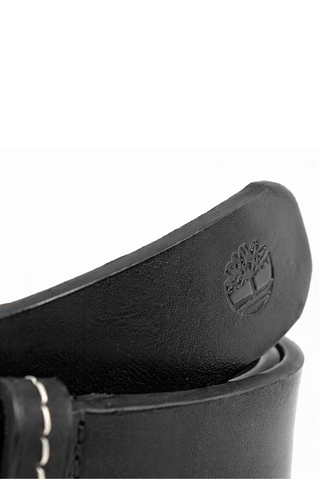 Cintura in pelle da uomo Timberland con fibbia logata