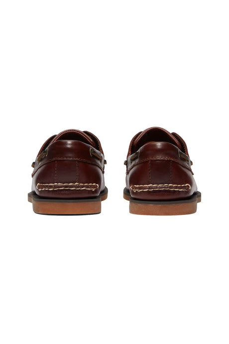 Scarpa da barca uomo Timberland in pelle con lacci in cuoio