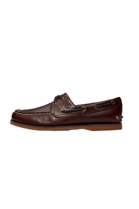 Scarpa da barca uomo Timberland in pelle con lacci in cuoio