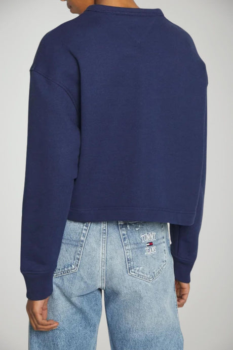 Tommy Jeans Felpa Donna Crop con stampa tie dye
