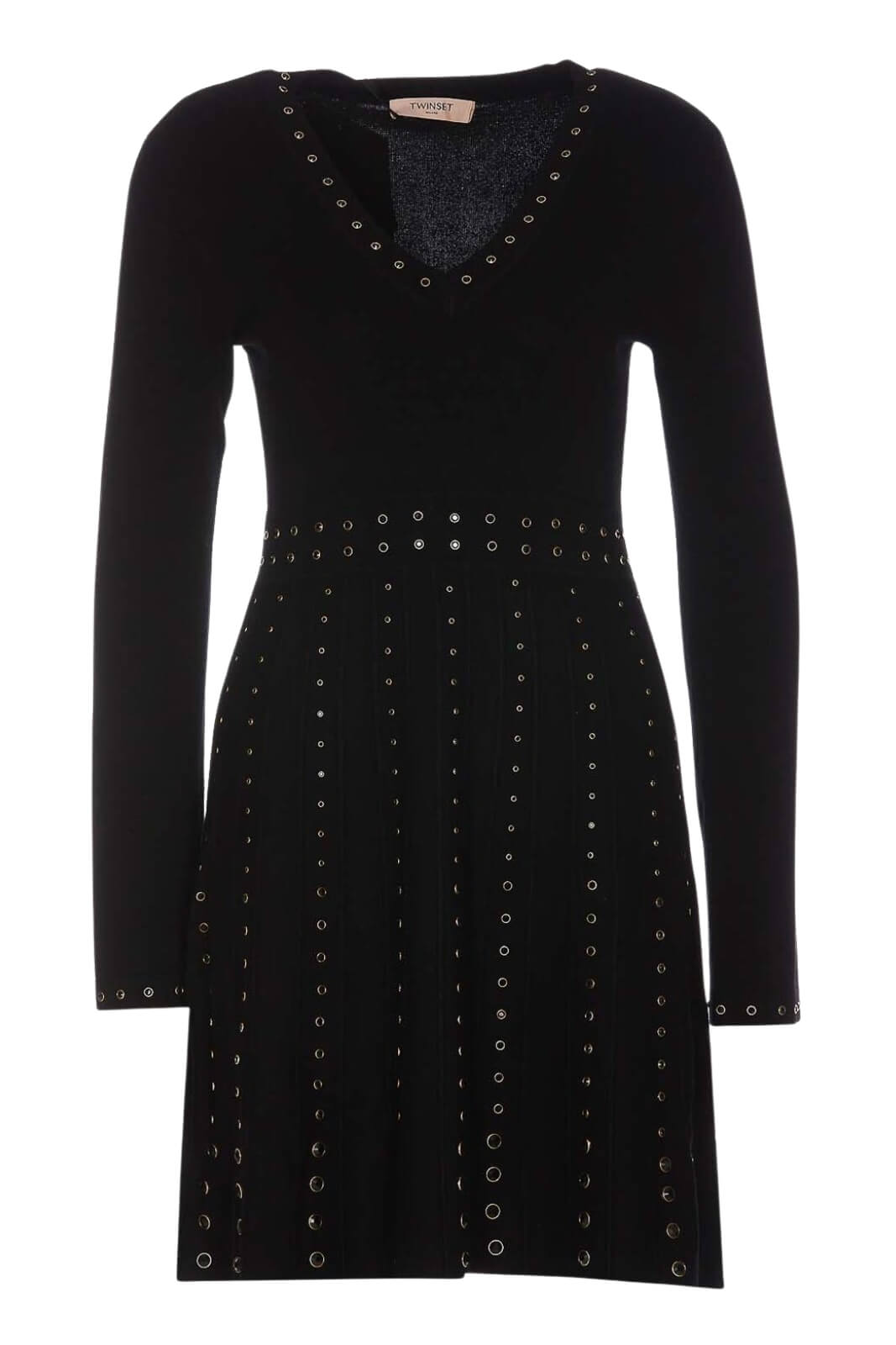 Twinset Abito Donna in viscosa con borchie