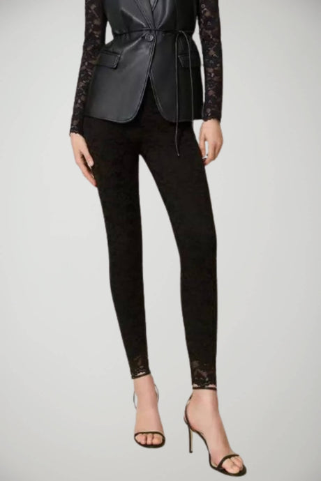 Twinset legging donna pizzo macramè fronte 1