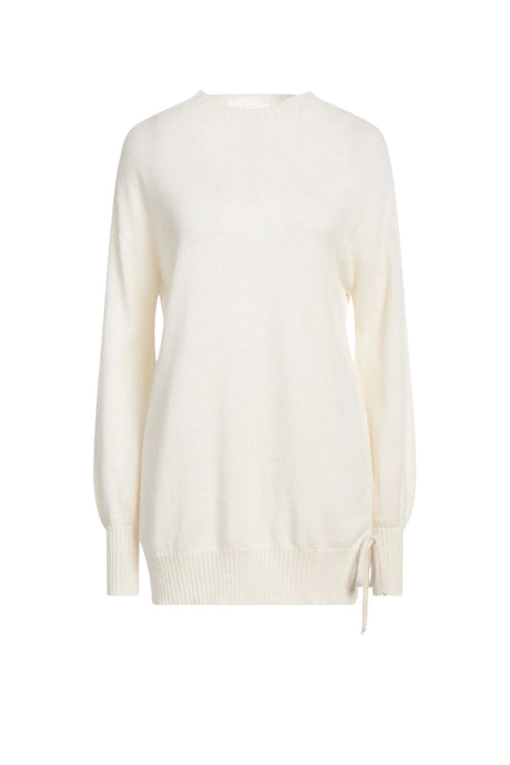 Maglia donna Twinset in cashmere con laccetti sul fianco