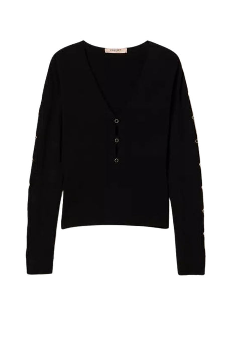 Maglia da donna Twinset con cut out e borchie