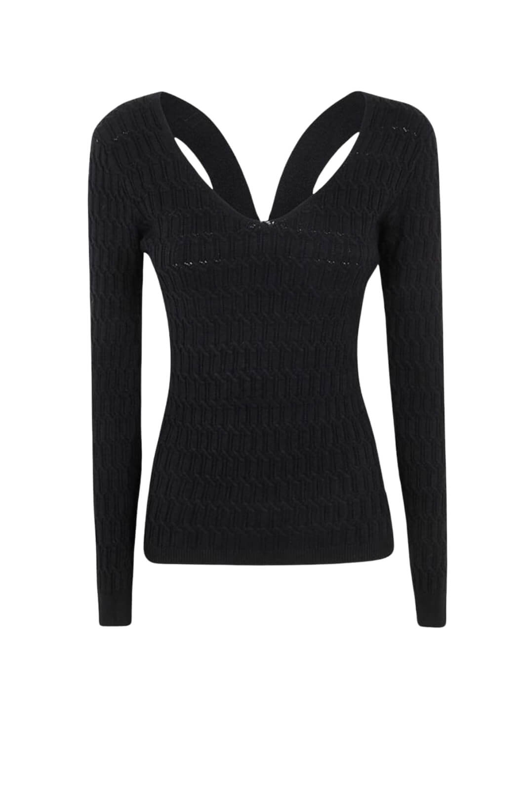 Maglia da donna Twinset con scollo a V e cut out sul retro