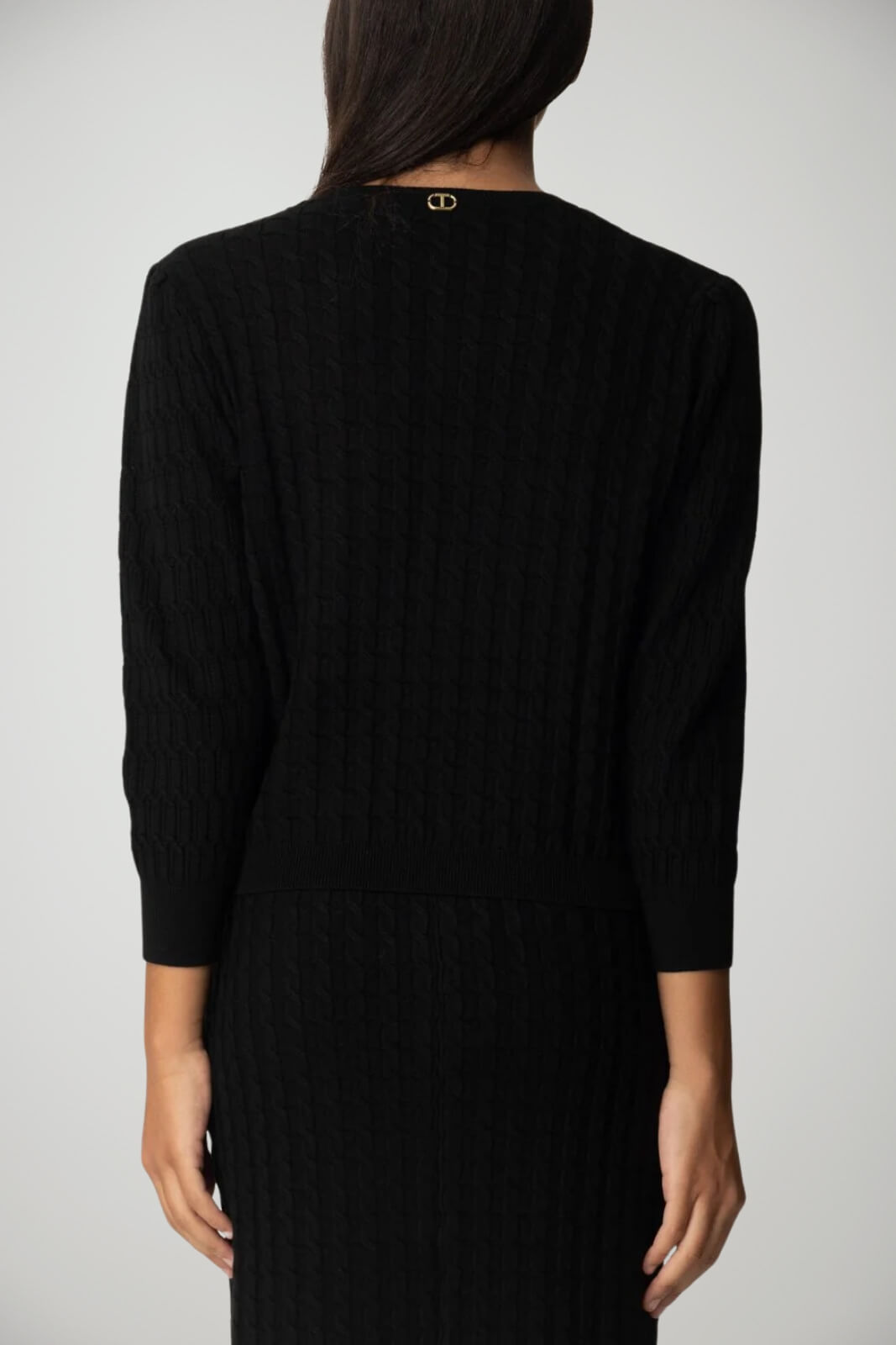 Maglione da donna Twinset a trecce in viscosa