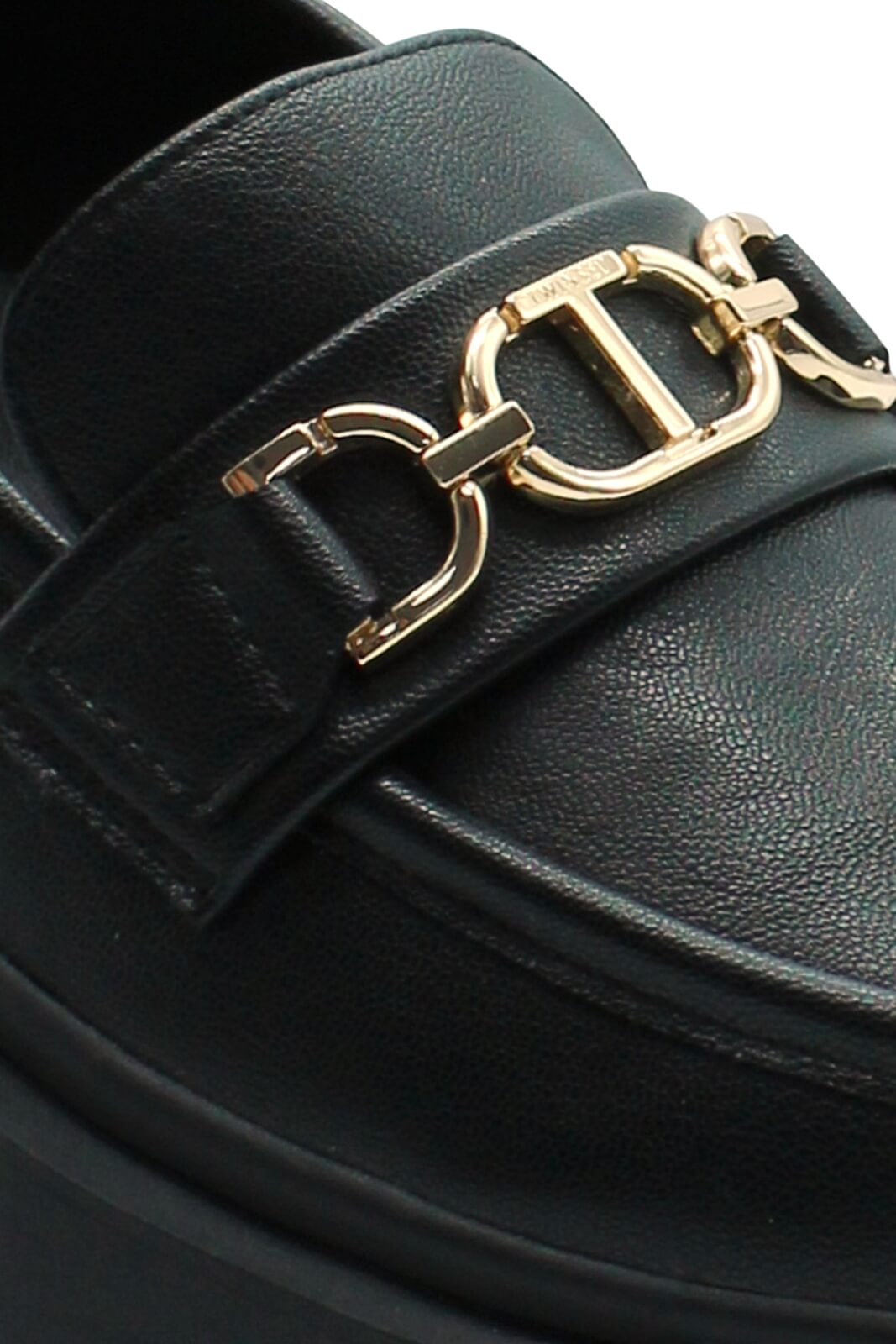 Mocassini da donna Twinset con morsetto logo e suola carrarmato