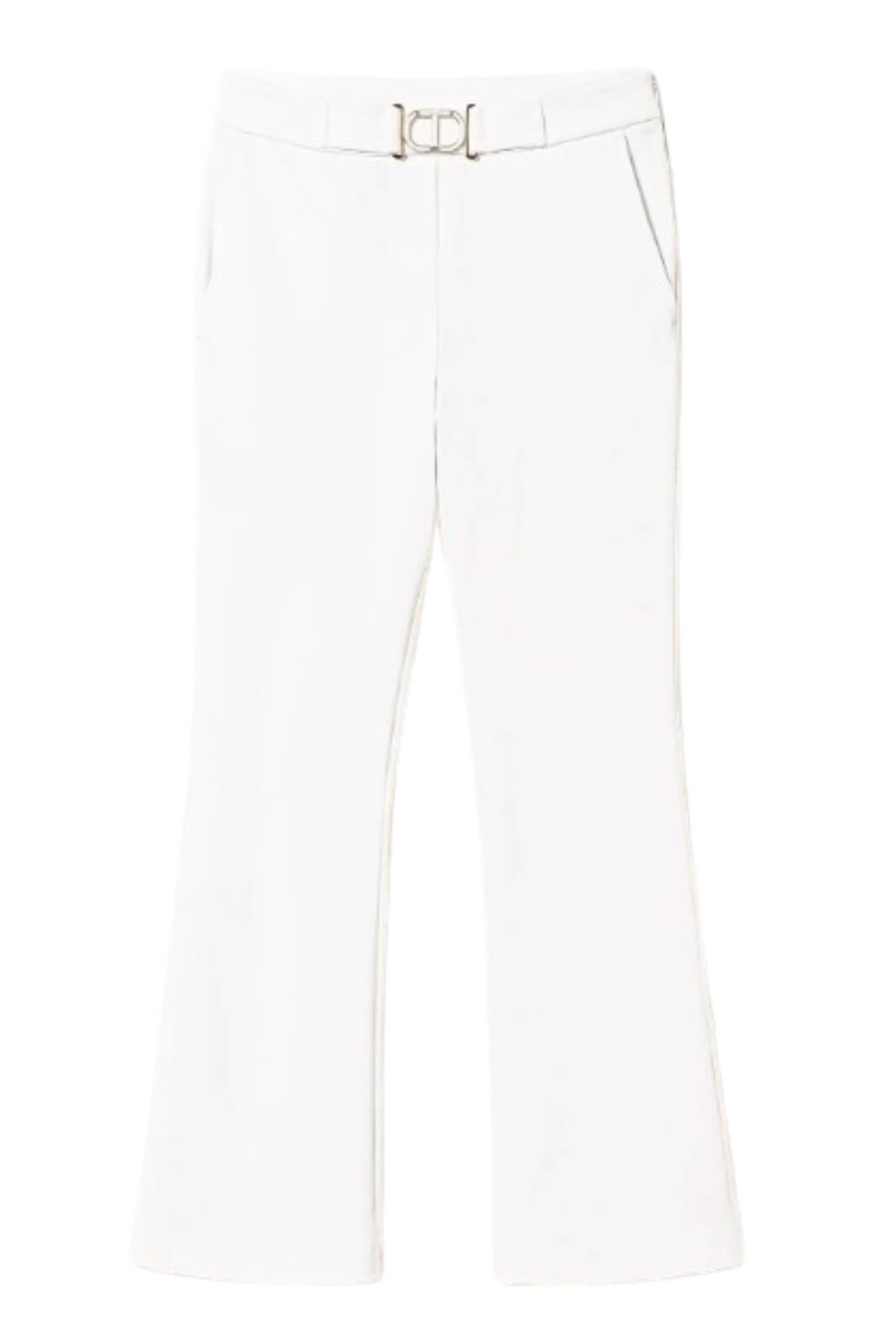 Twinset pantalone donna fibbia logata fronte